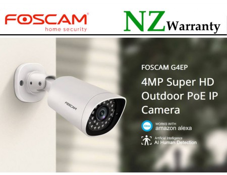 Foscam G4EP 4MP IP66 PoE NETWOK IP CAMERA HUMAN DETECTION