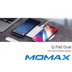 Momax Q.Pad Dual QI Wireless Charging Pad UD10W White