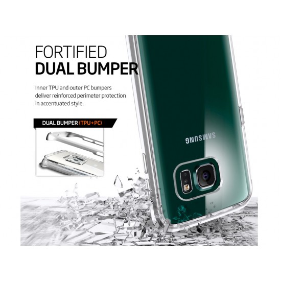 Galaxy S6 Edge Case Spigen Neo Hybrid CC Silver