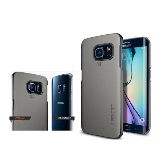 Galaxy S6 Edge Case SPIGEN Thin Fit Case Gunmetal