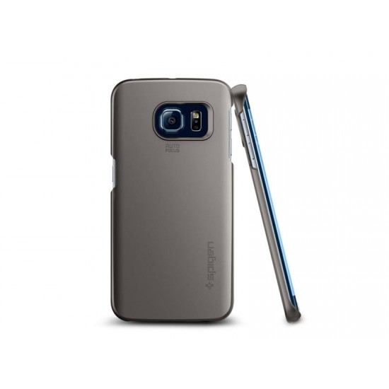 Galaxy S6 Edge Case SPIGEN Thin Fit Case Gunmetal