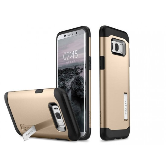 Galaxy S8 Plus Case Spigen Slim Armor Case Gold Maple