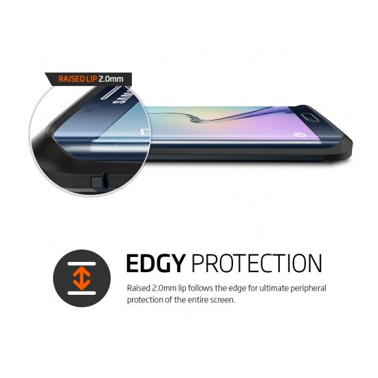 Galaxy S6 Edge Case Spigen Tough Armor Case Slate