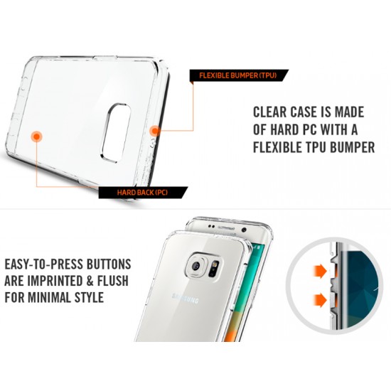 Galaxy S6 Edge+ Case SPIGEN Ultra Hybrid Clear