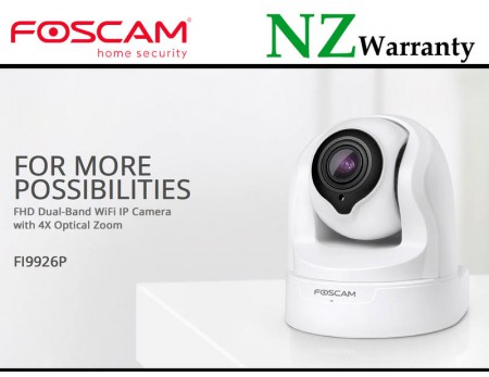 Foscam IP Camera FI9926P 1080P PTZ 2.4/5Ghz WiFi  4x Optical Zoom