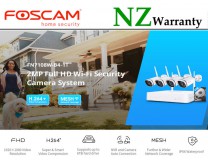 Foscam Security IP Cameras Mesh WiF 2MP + 8 Channel NVR  1TB HDD FN7108W
